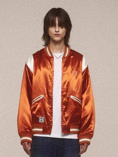 Halogen Satin Varsity Jacket - murra aer - Modalova