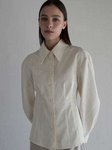 Oversized Shoulder Twill Shirts - ouie - Modalova