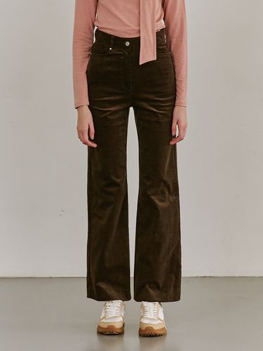 Corduroy Straight Pants_Brown - Nouve - Modalova