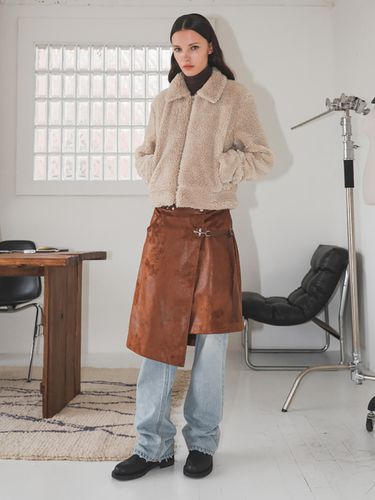 Shearling Fleece Jacket - THE VERLIN - Modalova