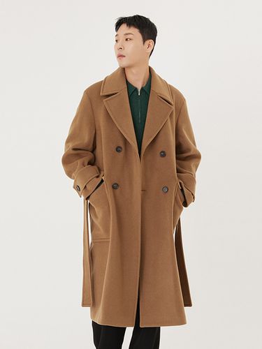 Oversized Belted Cashmere-Blend Coat _ - ADHOC - Modalova