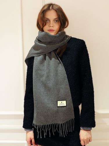 Wool 100 Charcoal Scarf - DAMAGE MNEMONIC - Modalova