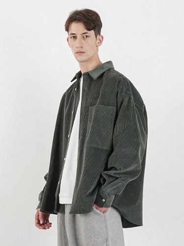 W Heavy Corduroy Shirt_Green - LIEU HOMME - Modalova