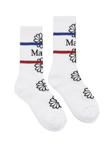 Flos Emoji Socks_White - MARDI MERCREDI - Modalova