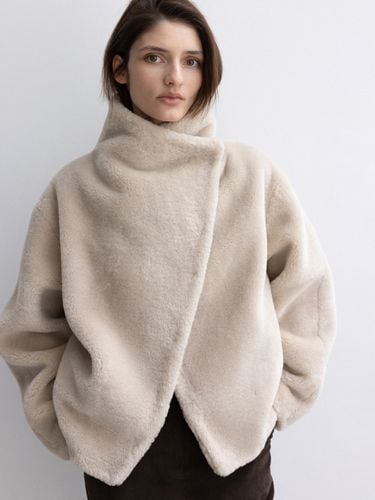 High-neck Fur Coat - MOIA - Modalova