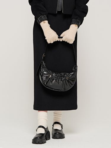 Strap Circle Line Tote Shoulder Bag_Black - ROIDESROIS - Modalova