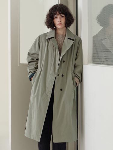 Long Trench Coat (Khaki) - Authenti - Modalova