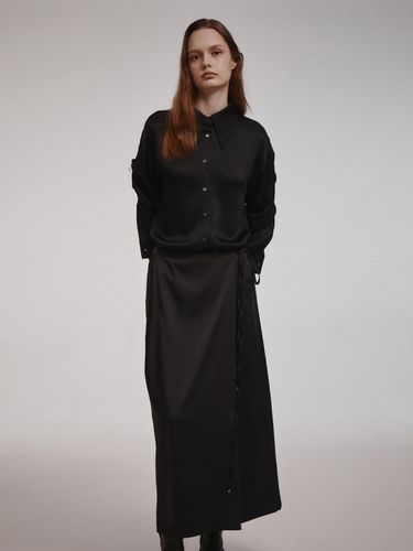 Silky Wrap Banding Skirt_2 Color - Carriere - Modalova