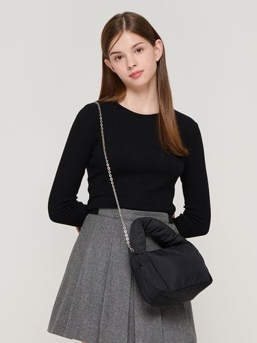 Roi Puffer Tote Cross Bag_Black - ROIDESROIS - Modalova