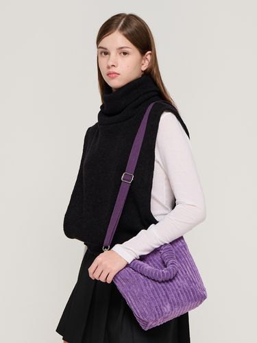 Corduroy Tote Mini Cross Bag_Purple - ROIDESROIS - Modalova