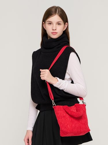 Corduroy Tote Mini Cross Bag_Red - ROIDESROIS - Modalova