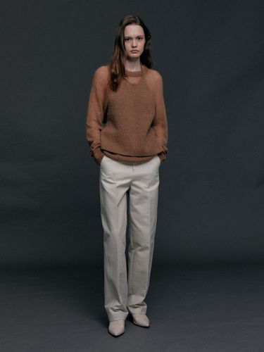 Mid-Weight Barrel Leg Trousers_2 Color - Carriere - Modalova