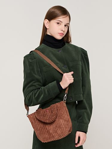 Corduroy Tote Mini Cross Bag_Brown - ROIDESROIS - Modalova