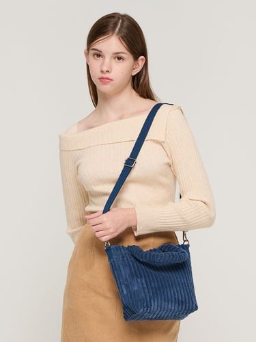 Corduroy Tote Mini Cross Bag_Navy - ROIDESROIS - Modalova