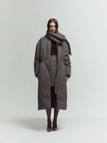 Matte Muffler Long Down Jacket - L’H.A.S - Modalova