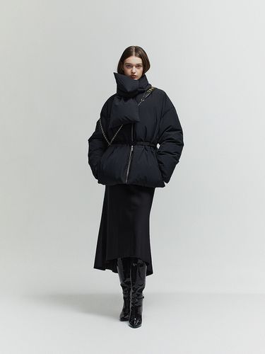 Matte Muffler Short Down Jacket _ - L’H.A.S - Modalova