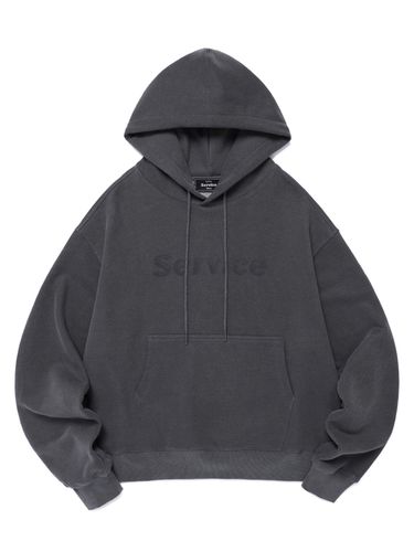 Symbol Dyed Hoodie - Charcoal - EASTSERVICESHOP - Modalova