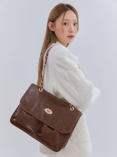 ANC Flap Big Shoulder Bag_Brown - ANOETIC - Modalova