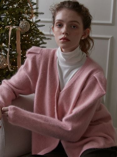 Puff Cardigan - Pink - JOORTI - Modalova