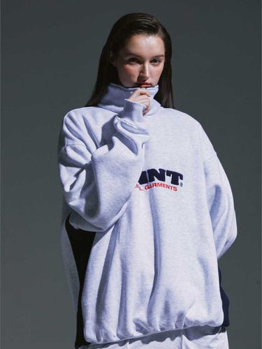 Logo Block Half Zip-Up Sweatshirt _ - SAINTPAIN - Modalova