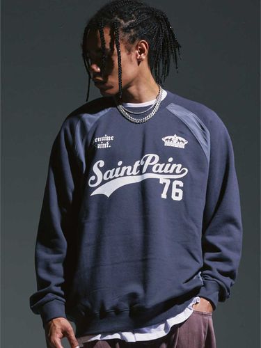 League Raglan Crewneck Sweatshirt _ - SAINTPAIN - Modalova