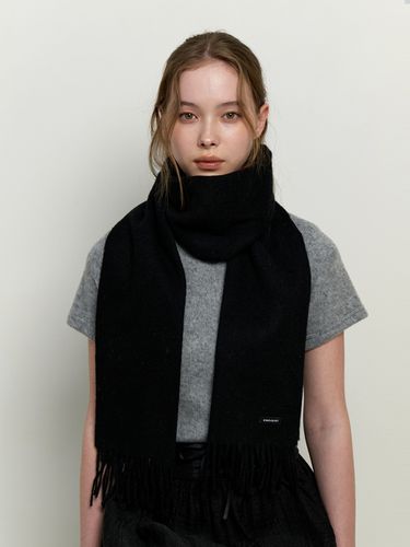 Basic Wool 100 Scarf_Black - KINDABABY - Modalova