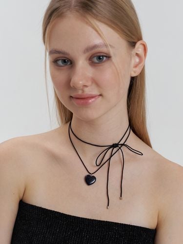 Navy Goldstone Choker Necklace - KINDABABY - Modalova