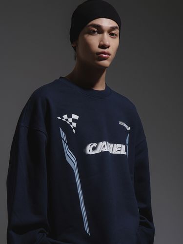 Racing Monster Sweatshirt - Navy - CAMELWORK - Modalova