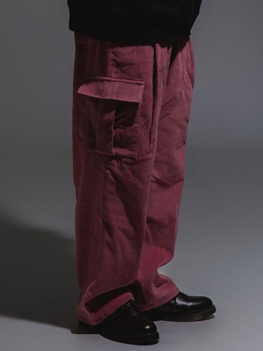 Corduroy String Cargo Pant - Pink - CAMELWORK - Modalova