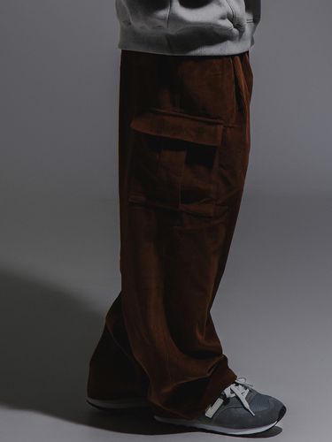 Corduroy String Cargo Pant - Brown - CAMELWORK - Modalova