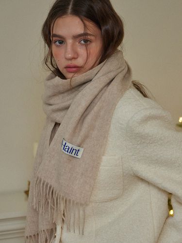 Winter Premium Wool Scarf_Beige - HAINT - Modalova