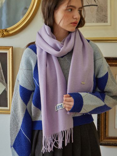 Winter Premium Wool Scarf_Purple - HAINT - Modalova