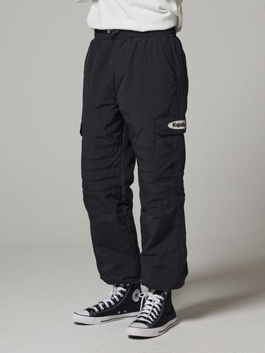 Quilted Cargo Jogger Pants _ Black - MAGOODGAN - Modalova