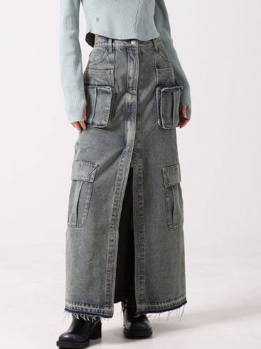 Evelyn Maxi Denim Skirt _ - AVANDRESS - Modalova