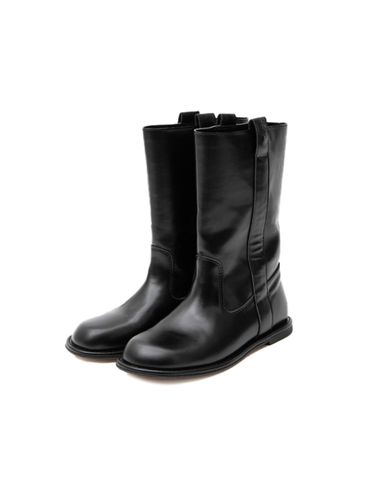 X ATT Leather Middle Boots_Black - ROLAROLA - Modalova