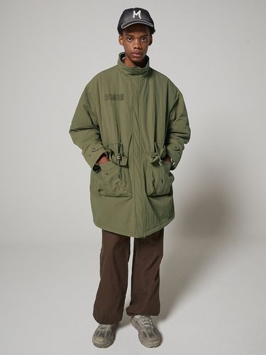 Padded Long Safari Jacket_ Khaki - MAGOODGAN - Modalova