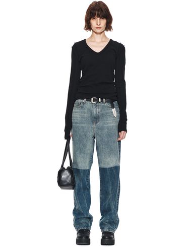 Reflection Washed Denim Pants_Blue - Matin Kim - Modalova