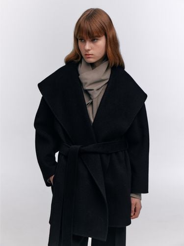 Handmade Wide Collar Half Coat_2 Color - Carriere - Modalova