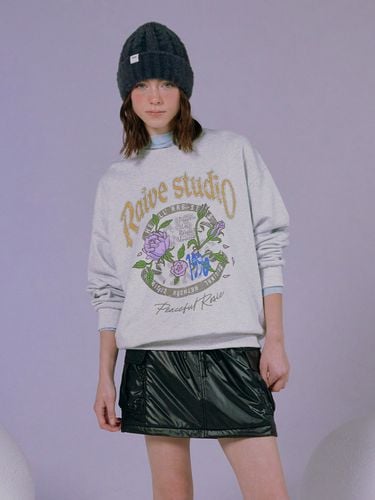 Rosemotif Graphic Sweatshirt - RAIVE - Modalova