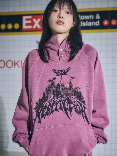 Restriction Pigment Snap Hoodie _ - CPGN - Modalova