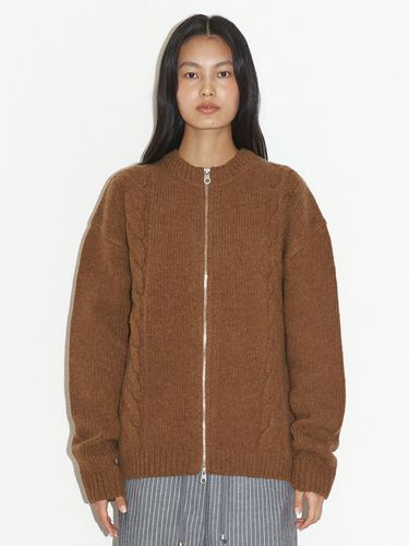 Wool Cable Knitted Jacket - Polysooem - Modalova