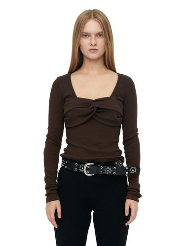 Front Twist Top_Brown - CERRIC - Modalova