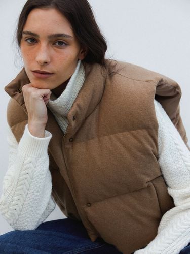 Wool Padding Vest - Beige - HESS - Modalova