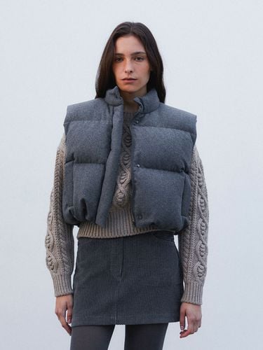 Wool Padding Vest - Grey - HESS - Modalova