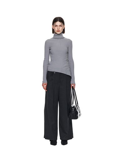 Side Pleats Trouser - Charcoal - Matin Kim - Modalova