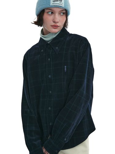 Corduroy Check Shirt - Peacock - Qduroy - Modalova