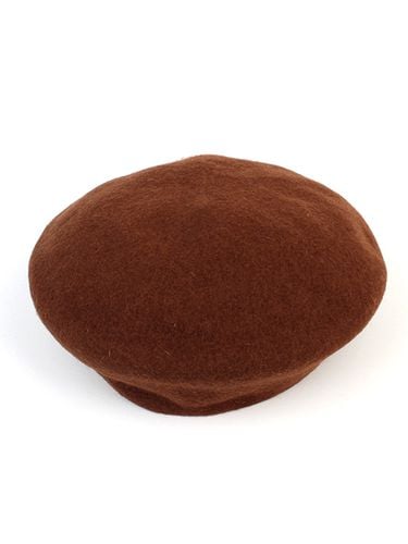 Wool Oversized Fit Beret - Brown - Universal chemistry - Modalova