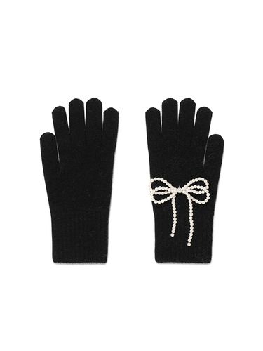 Ribbon Gloves_Black - ROLAROLA - Modalova