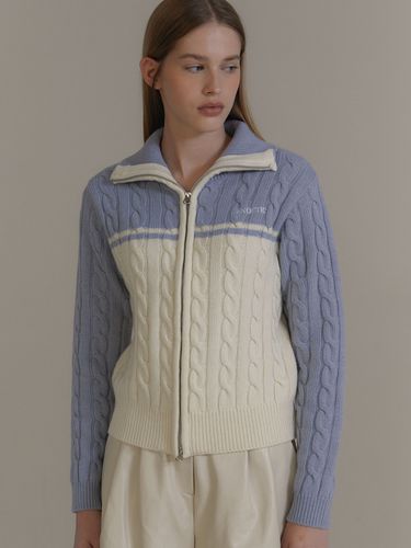 Two-Way Coloring Zip-Up_Sky Blue - ANOETIC - Modalova