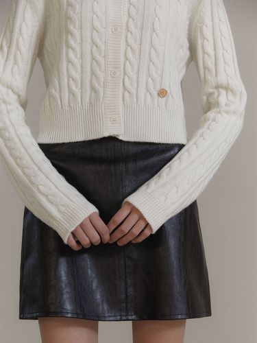 Classic Leather Skirt_2 Color - ANOETIC - Modalova